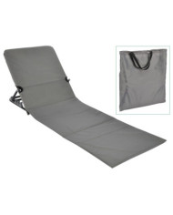 HI Chaise tapis de plage pliable PVC Gris | Mobilier & Déco