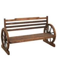 Banc de jardin 112 cm bois de sapin massif | Mobilier & Déco