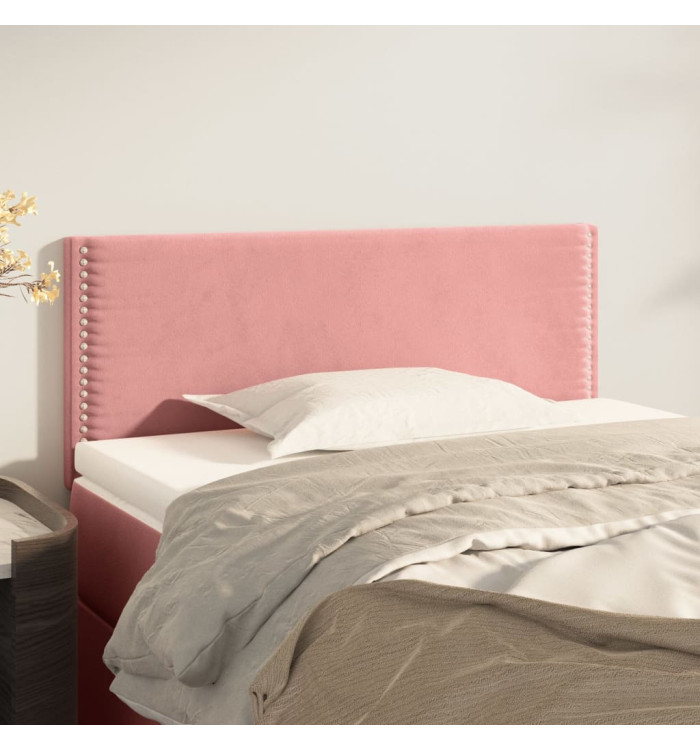 Tête de lit Rose 100x5x78/88 cm Velours | Mobilier & Déco