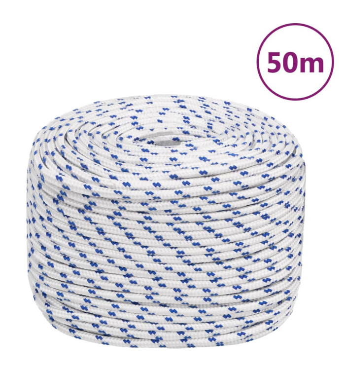 Corde de bateau Blanc 6 mm 50 m Polypropylène | Mobilier & Déco