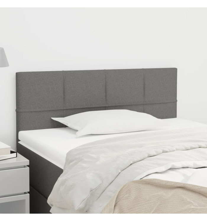Tête de lit Gris foncé 90x5x78/88 cm Tissu | Mobilier & Déco