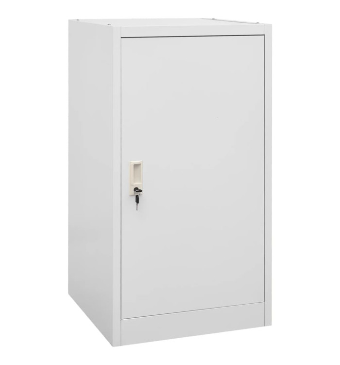 Armoire à selles Gris clair 53x53x105 cm Acier | Mobilier & Déco