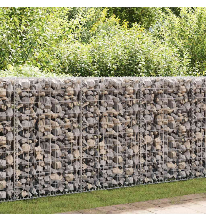 Panier de gabion Acier galvanisé 200x30x100 cm | Mobilier & Déco