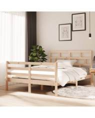 Cadre de lit sans matelas bois massif | Mobilier & Déco