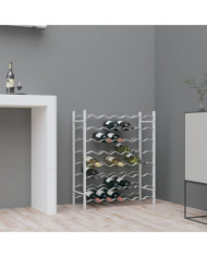 Casier à bouteilles pour 48 bouteilles Blanc Métal | Mobilier & Déco