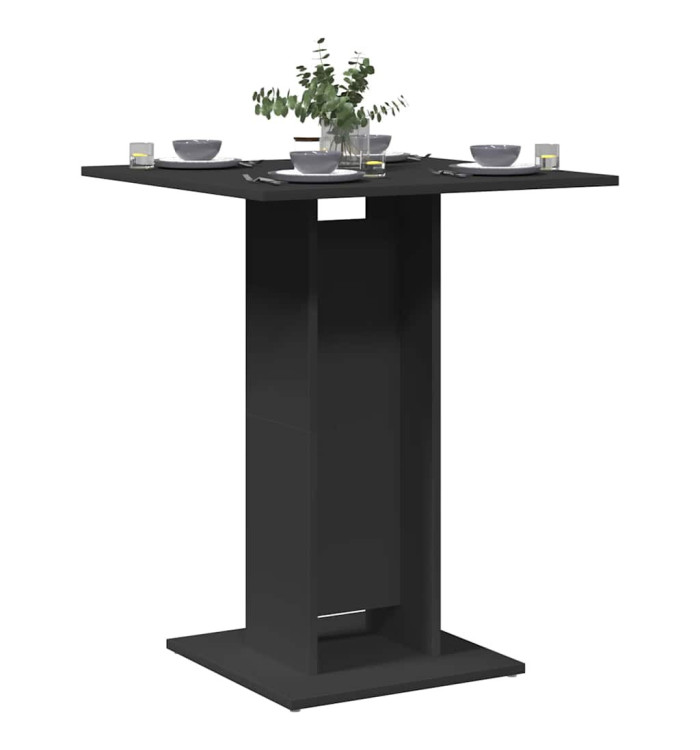 Table de bistro Noir 60x60x75 cm Bois d'ingénierie | Mobilier & Déco