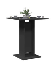 Table de bistro Noir 60x60x75 cm Bois d'ingénierie | Mobilier & Déco
