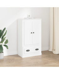 Buffet haut blanc 60x35,5x103,5 cm bois d'ingénierie | Mobilier & Déco