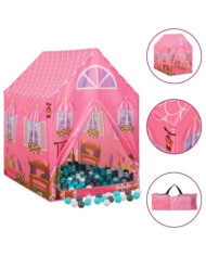 Tente de jeu pour enfants avec 250 balles Rose 69x94x104 cm | Mobilier & Déco