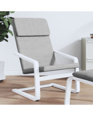 Chaise de relaxation Gris clair Tissu | Mobilier & Déco