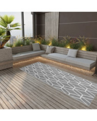 Tapis d'extérieur ARAKIL Gris 80x250 cm PP | Mobilier & Déco