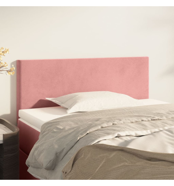 Tête de lit Rose 100x5x78/88 cm Velours | Mobilier & Déco