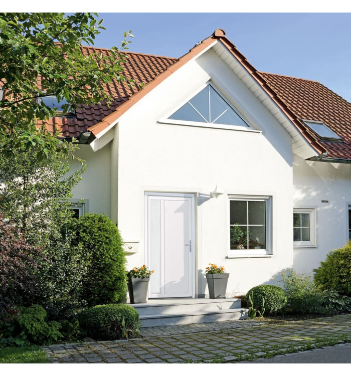 Porte d'entrée Blanc 108x208 cm PVC | Mobilier & Déco