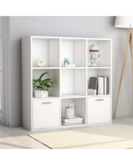 Bibliothèque Blanc 98x30x98 cm Bois d’ingénierie | Mobilier & Déco