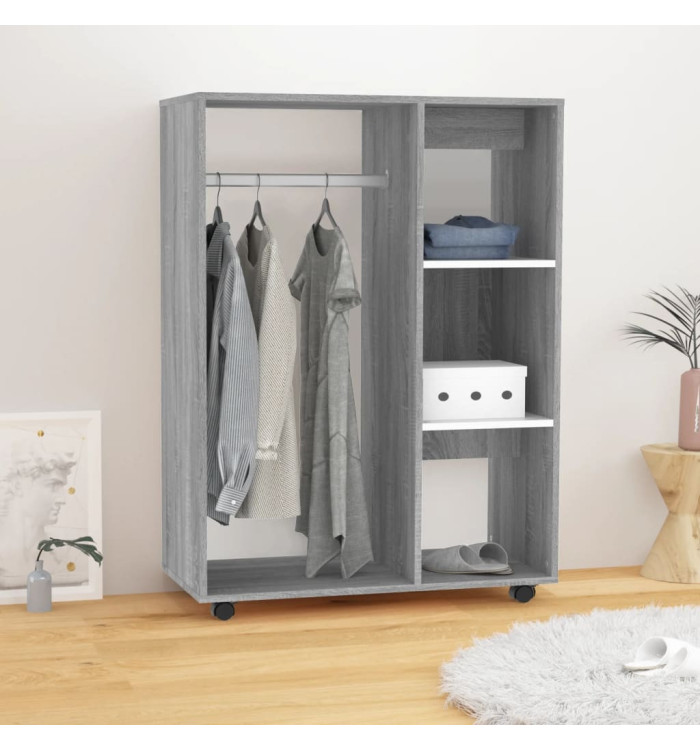 Garde-robe Sonoma gris 80x40x110 cm Bois d'ingénierie | Mobilier & Déco