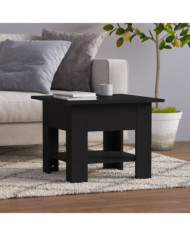 Table basse noir 55x55x42 cm bois d'ingénierie | Mobilier & Déco