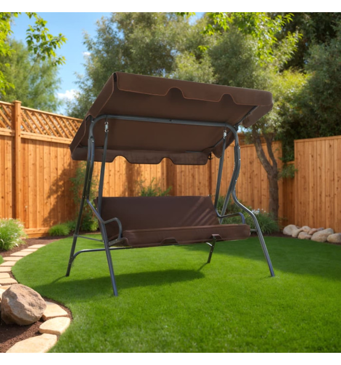 Balancelle de jardin Café 170 x 110 x 153 cm | Mobilier & Déco
