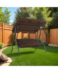 Balancelle de jardin Café 170 x 110 x 153 cm | Mobilier & Déco