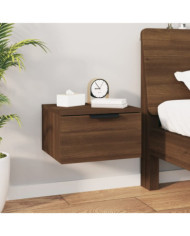 Table de chevet murale Chêne marron 34x30x20 cm | Mobilier & Déco