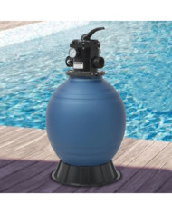 Filtre à sable pour piscine avec vanne 6 positions Bleu 460 mm | Mobilier & Déco