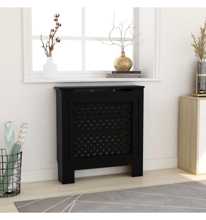 Cache-radiateur MDF Noir 78 cm | Mobilier & Déco