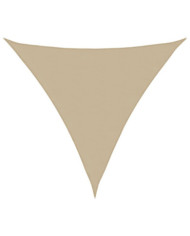 Voile de parasol tissu oxford triangulaire 3x3x3 m beige | Mobilier & Déco
