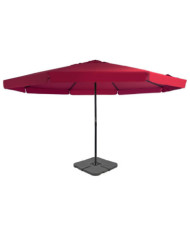 Parasol de jardin avec base portable rouge | Mobilier & Déco