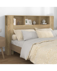 Armoire de tête de lit chêne sonoma 160x18,5x104,5 cm | Mobilier & Déco