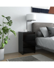 Tables de chevet 2 pcs Noir 40x35x62,5 cm Aggloméré | Mobilier & Déco
