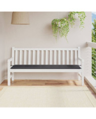Coussin de banc de jardin anthracite 180x50x3 cm tissu oxford | Mobilier & Déco
