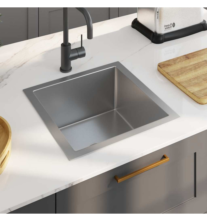 Évier de cuisine fait à la main Acier inoxydable | Mobilier & Déco