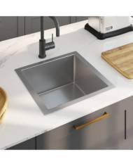 Évier de cuisine fait à la main Acier inoxydable | Mobilier & Déco