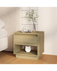 Table de chevet Chêne sonoma 45x34x44 cm bois d'ingénierie | Mobilier & Déco