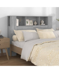 Armoire de tête de lit Sonoma gris 140x18,5x104,5 cm | Mobilier & Déco