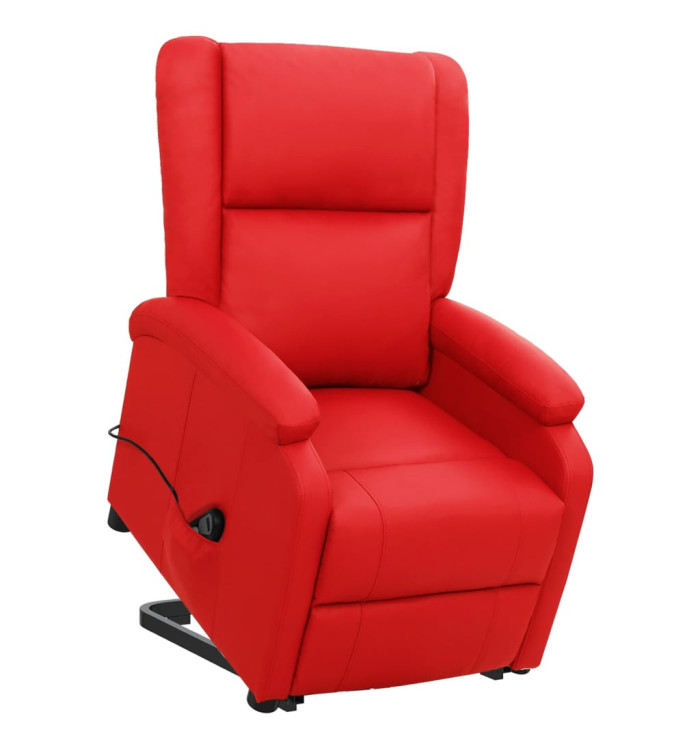 Fauteuil Rouge Similicuir | Mobilier & Déco