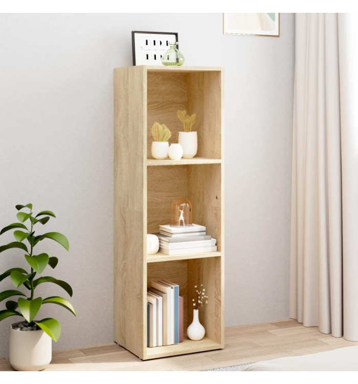 Bibliothèque/Meuble TV chêne sonoma bois d'ingénierie | Mobilier & Déco