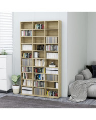 Armoire à CD Chêne sonoma 102x16x177,5 cm Bois d'ingénierie | Mobilier & Déco