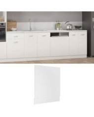 Panneau de lave-vaisselle "Lyon" Blanc 59,5x3x67 cm Aggloméré | Mobilier & Déco