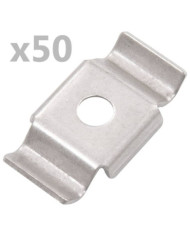 Clips de clôture en papillon 50 pcs Acier inoxydable | Mobilier & Déco