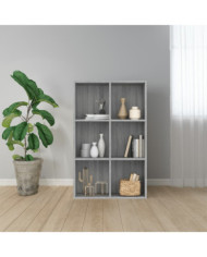Bibliothèque/Buffet Sonoma gris 66x30x98 cm Bois d'ingénierie | Mobilier & Déco