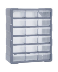 Organisateur multi-tiroirs avec 18 tiroirs centraux 38x16x47 cm | Mobilier & Déco