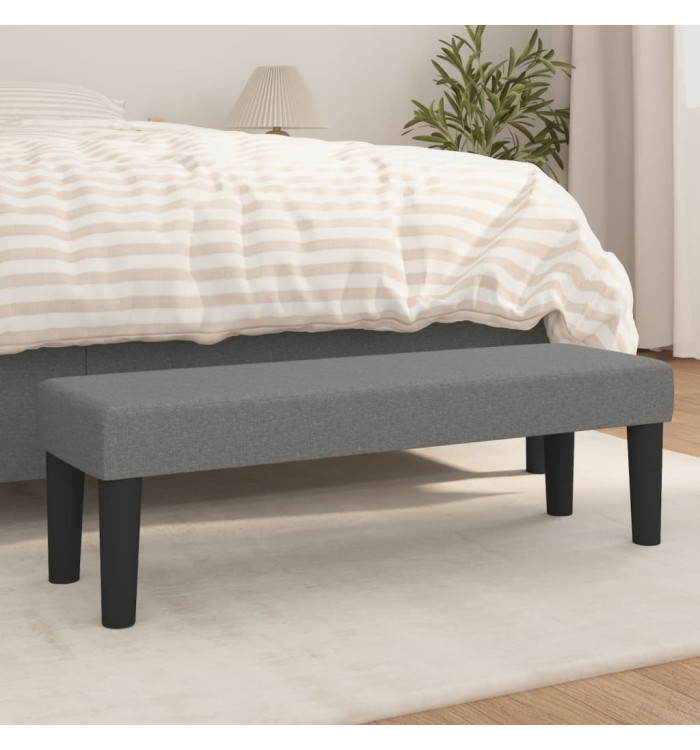 Banc Gris foncé 100x30x30 cm Tissu | Mobilier & Déco