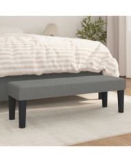 Banc Gris foncé 100x30x30 cm Tissu | Mobilier & Déco