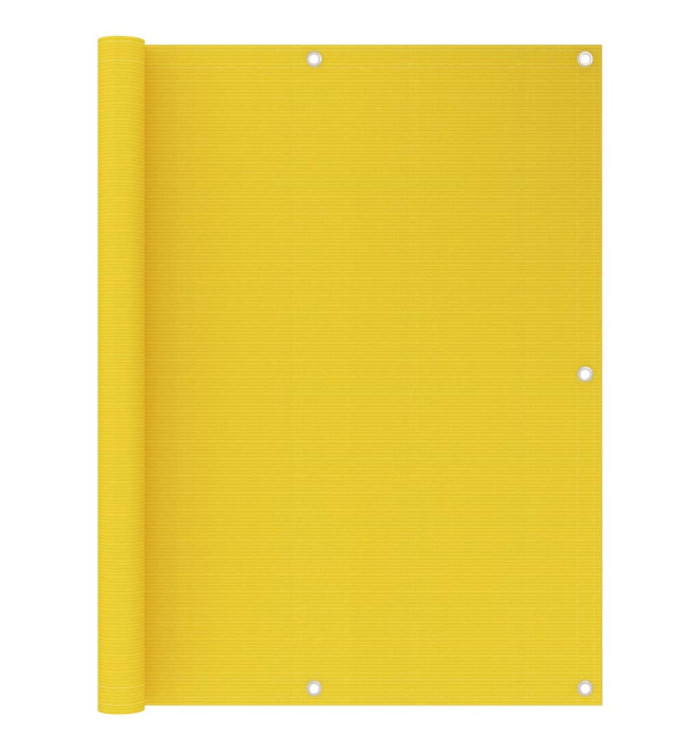 Écran de balcon Jaune 120x300 cm PEHD | Mobilier & Déco