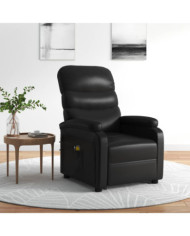 Fauteuil de massage Noir Similicuir | Mobilier & Déco