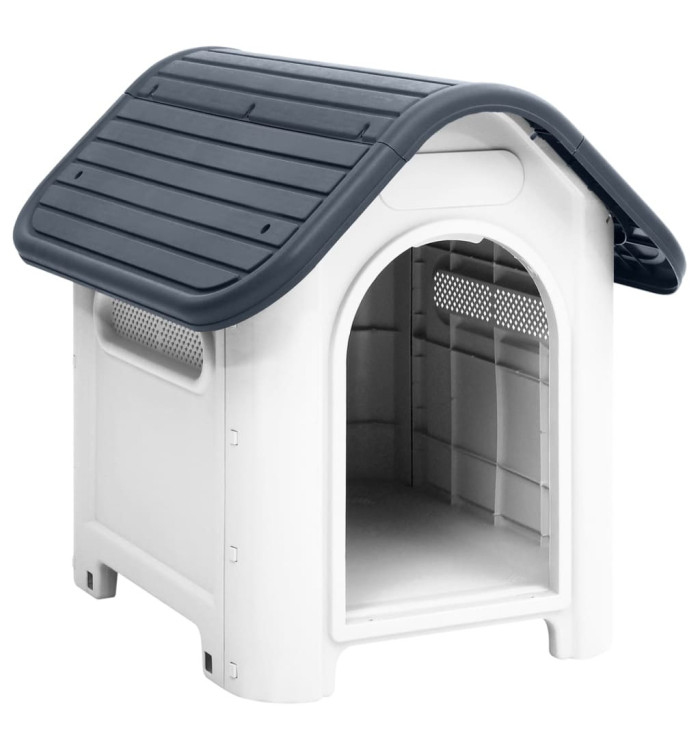 Niche pour chien Gris 59x75x66 cm Polypropylène | Mobilier & Déco