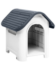 Niche pour chien Gris 59x75x66 cm Polypropylène | Mobilier & Déco