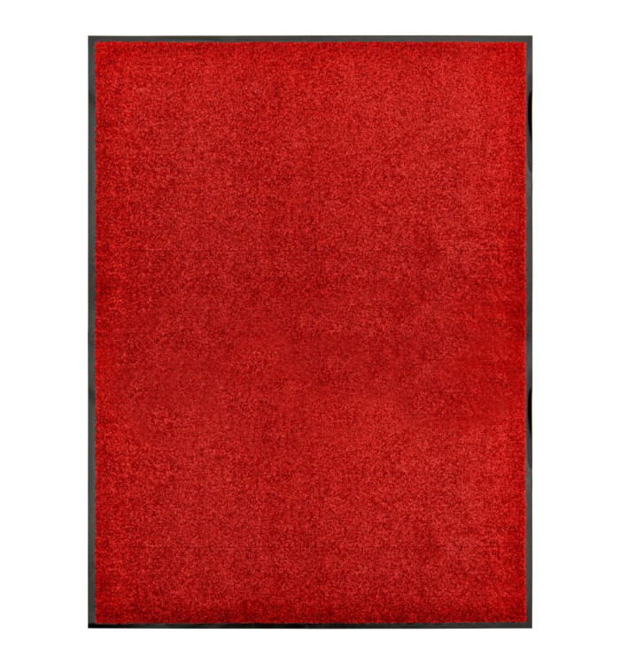 Paillasson lavable Rouge 90x120 cm | Mobilier & Déco