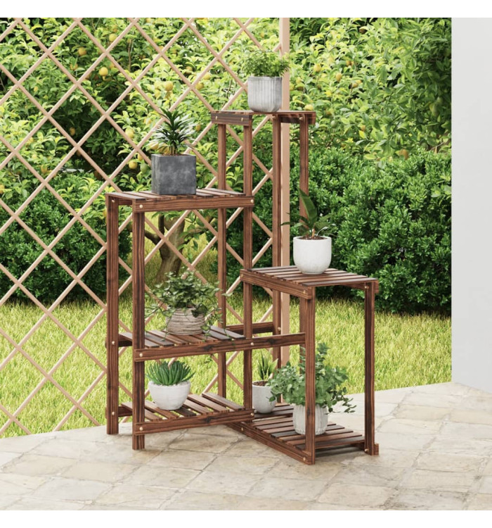 Support à fleurs 62,5x61,5x101,5 cm bois massif de sapin | Mobilier & Déco