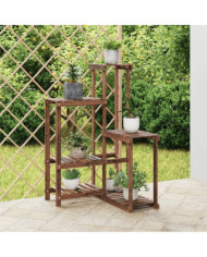 Support à fleurs 62,5x61,5x101,5 cm bois massif de sapin | Mobilier & Déco